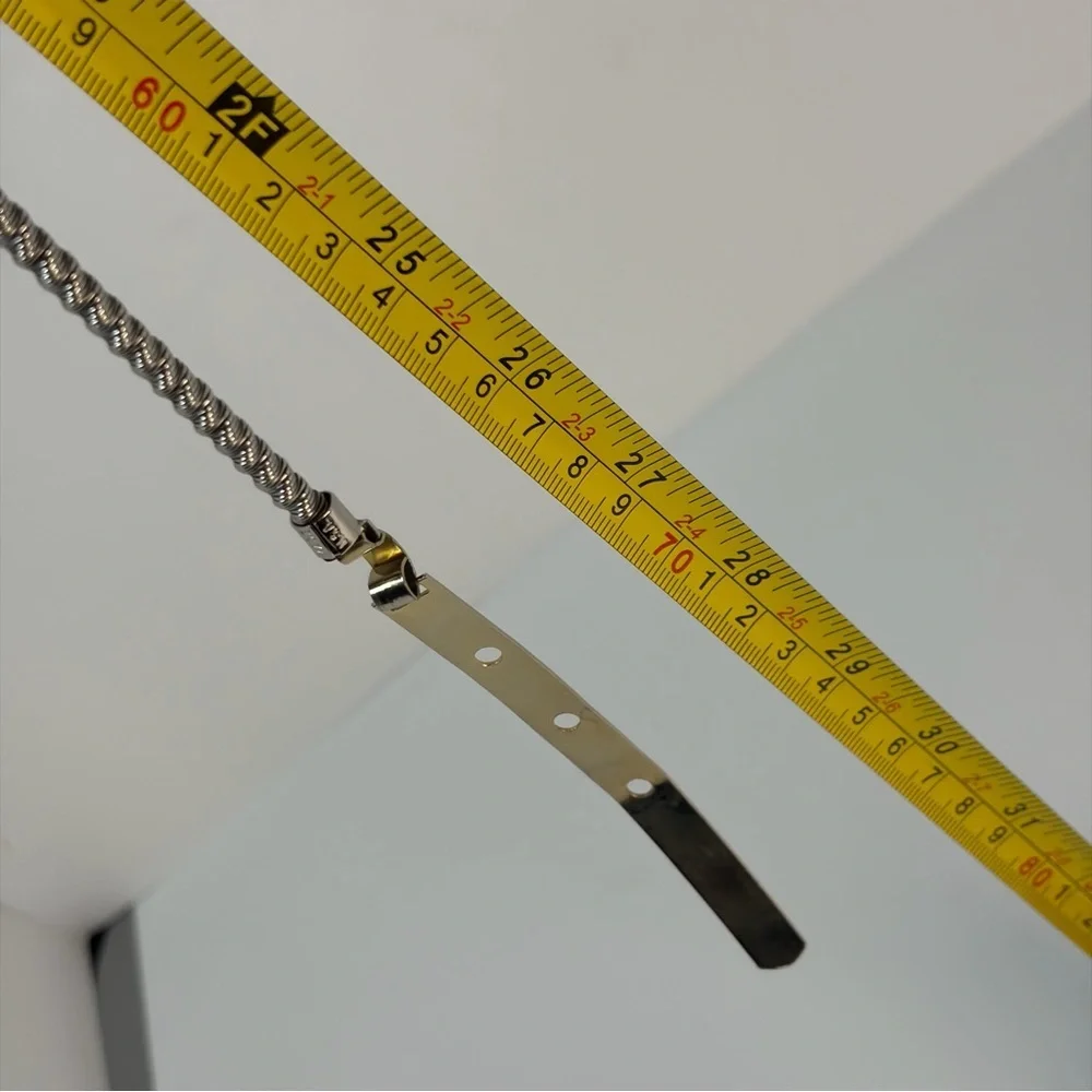 Y2K Vintage Metal Chain Belt • Mixed Metals • USA Made